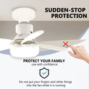 LED 40W Socket Ceiling Fan with Light, 20.5in Screw Ceiling Fans with Lights with Remote, For Bedroom/Garage/Kitchen