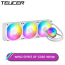 TEUCER AF-S360 CPU Water Cooling Cooler, LGA 2011 V3 X99 Motherboard Dazzle Color Liquid Cooling Radiator For 1700 1200 115X AM4