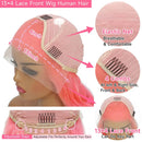 High Density 30 Inch Colored Body Wave 13x6 Hd pink lace front wig human hair Wig 13x4 Transparent Lace Frontal For Women Choice