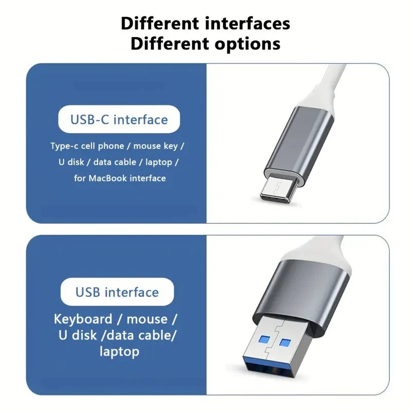 USB C HUB 3.0 Type C Extender 4 Port Splitter Adapter OTG Docking Station For Phone Macbook Pro 13 15 Air PC Laptop Computer Hub