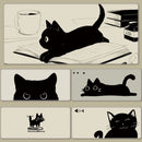 Mauspad Katze Kawaii Anime XXL Schreibtischunterlage Mauspad Groß Gaming Mauspad Computer Rutschfeste Basis Schreibtischunterlage für Büro & Zuhause 80x30CM