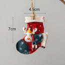 Horse Christmas Socks Elk Tree Decoration Pendants Hanging Ornaments Crafts Gifts Xmas New Year Party Wedding Home Decor