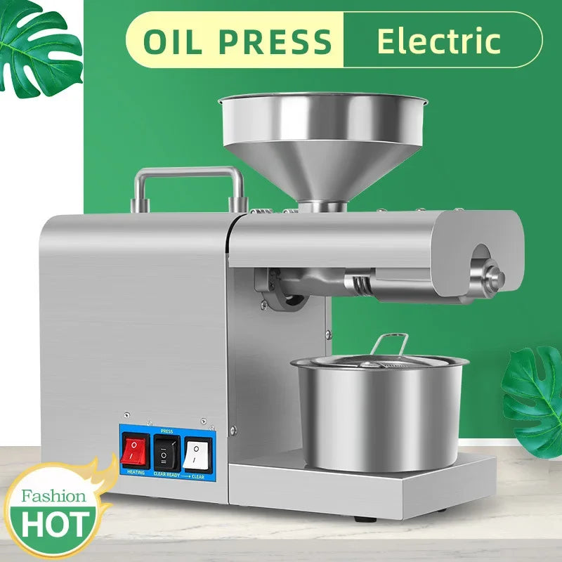 220V/110V Linseed Olive Kernel Stainless Steel Intelligent Temperature Control Oil Press  RG-311/RG-312 Hot and Cold Oil Press