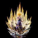 42cm Anime Dragon Ball Figur Super Saiyajin Son Gohan PVC Actionfigur mit Lichteffekt Sammlerstück Desktop-Statue Spielzeug Geschenke