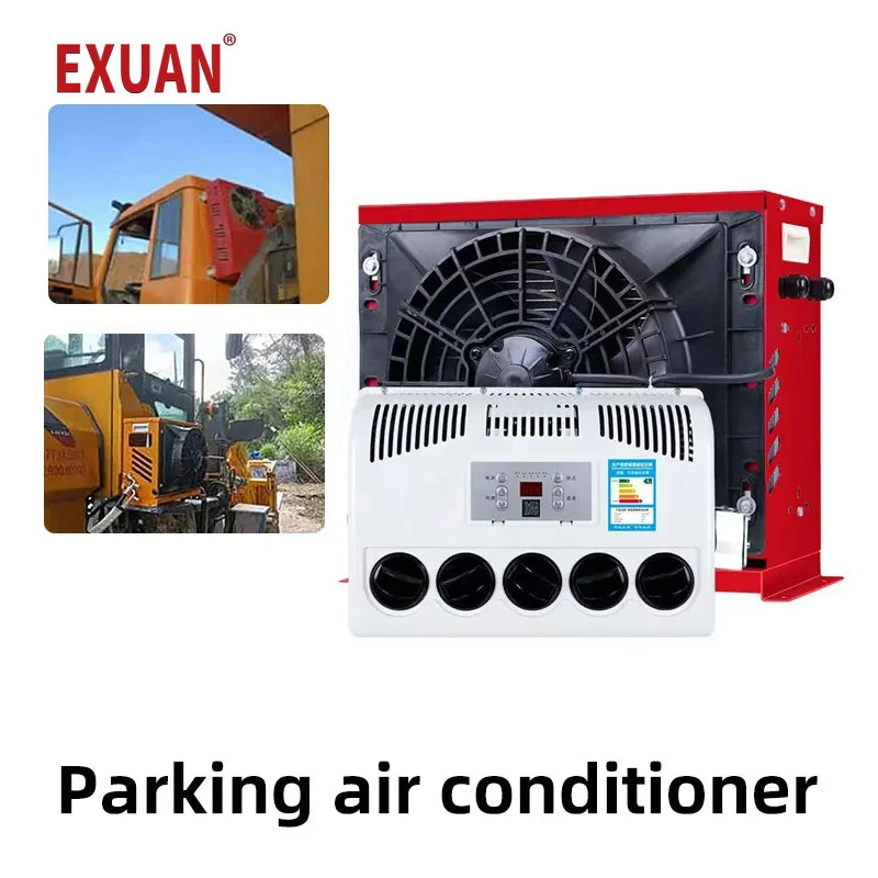 12V/24V Electric Air Conditioning Refrigeration Integrated Machine Parking Air Conditioner For Parking Large Trucks Car&Buses