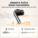 QCY MeloBuds Pro Adaptive Hybrid Active Noise Cancelling Wireless Earbuds 46dB Bluetooth 5.3 LDAC Hi-Res Audio 34H Earphones