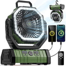The Bivouac Breeze | 20000mAh Rechargeable Portable Camping Fan with LED Lantern