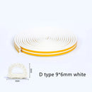 10 meters DIPE self-adhesive door and window sealing strip glass window anti-collision rubber strip foam sound insulation strip