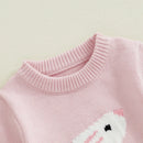 Adorable Easter Bunny  with Pom Pom Tail and Matching Hat for Baby Boys and Girls - Spring Outfit for Infants