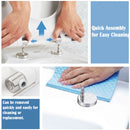 O-Shape Toilet Seat, Soft Close Toilet Seat with Quick Release, Sturdy Duroplastic Anti-Bacterial Toilet Lid W/ Stainless Hinges