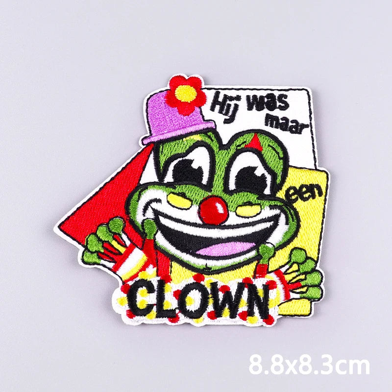 2024 Netherland Oeteldonk Emblem Embroidery Patches For Clothes Carnival Frog Iron On Patch Thermoadhesive Patch For Gift DIY