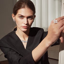 LUOTEEMI Luxury Big Flower Stud Earrings CZ Paved Elegant Wedding Bridal Cubic Zirconia Wedding Jewelry Unusual Hot Designs Gift