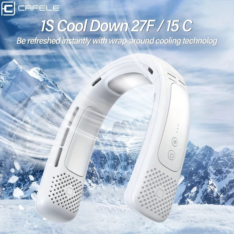 Hang Neck Fan Air Conditioner Cooling 360-Degree Surround Neck Bladeless Mute Portable Fan With Refrigeration Function