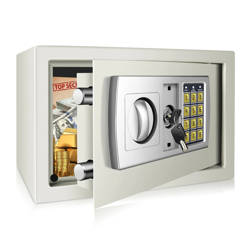 Digital Electronic Security Safe Box with Digital Keypad, 8.5L Steel Construction Cash Safe for Home Office Hotel