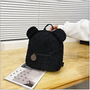 Cute Bear Plush Backpack Embroidered Name Autumn Winter Kids Outdoor Shoulder Bags Custom Personalized Children's Gift Bags