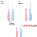 Handmade Steel Stitcher Sewing Awl Shoes Bags Hole Hook DIY Leather Tool Plastic Handle Cone Needle Shoe Repair Needles