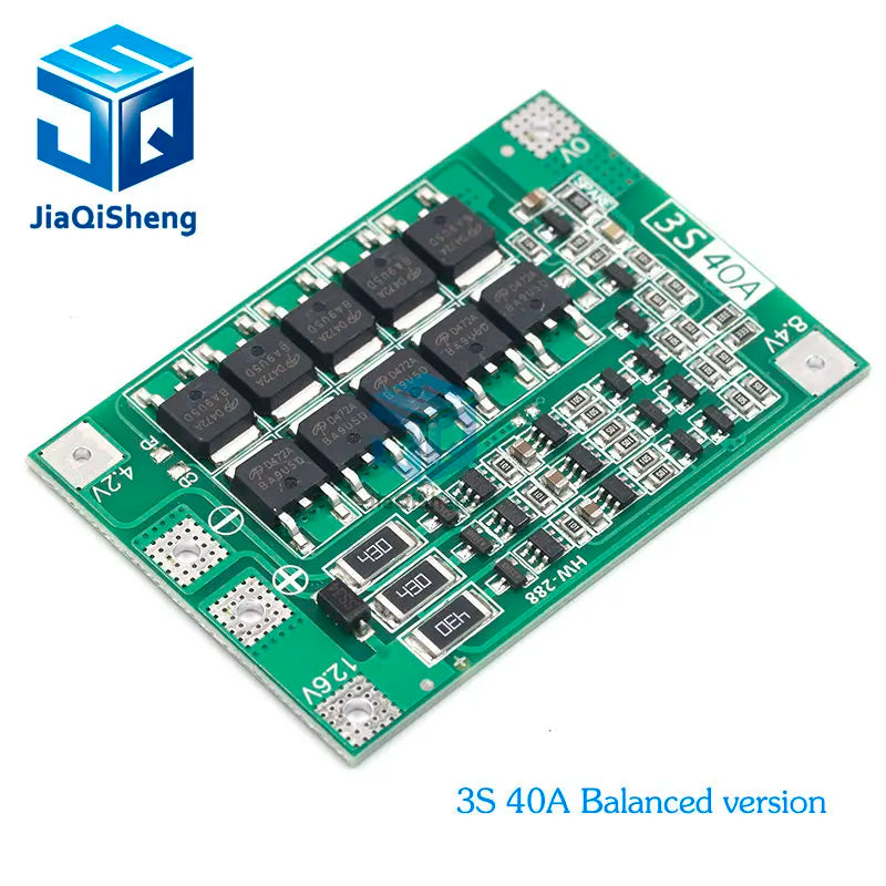 3S/4S 40A 60A Li-ion Lithium Battery Charger Protection Board 18650 BMS For Drill Motor 11.1V 12.6V/14.8V 16.8V Enhance/Balance