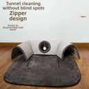 Warm Non-Slip Base Cat Tunnel Bed U-shaped Removable Washable Cat House Anti Dirty Cat Nest Pet Interactive