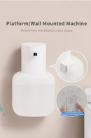 New Wall Mounted Automatic Soap Dispenser Foam Smart Hand Washing Machine 500ml Liquid Rechargeable Bathroom Induction Sensor