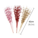 12pc Christmas Tree Decoration Artificial Glitter Berry Stem Ornaments Glitter Branch Home Holiday Wedding Party Supplies