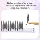 NAGARAKU Ship from America 10 cases Premade Spire Eyelash Plume Fluttering Eyelash Extensions Anime Effect Soft Comic