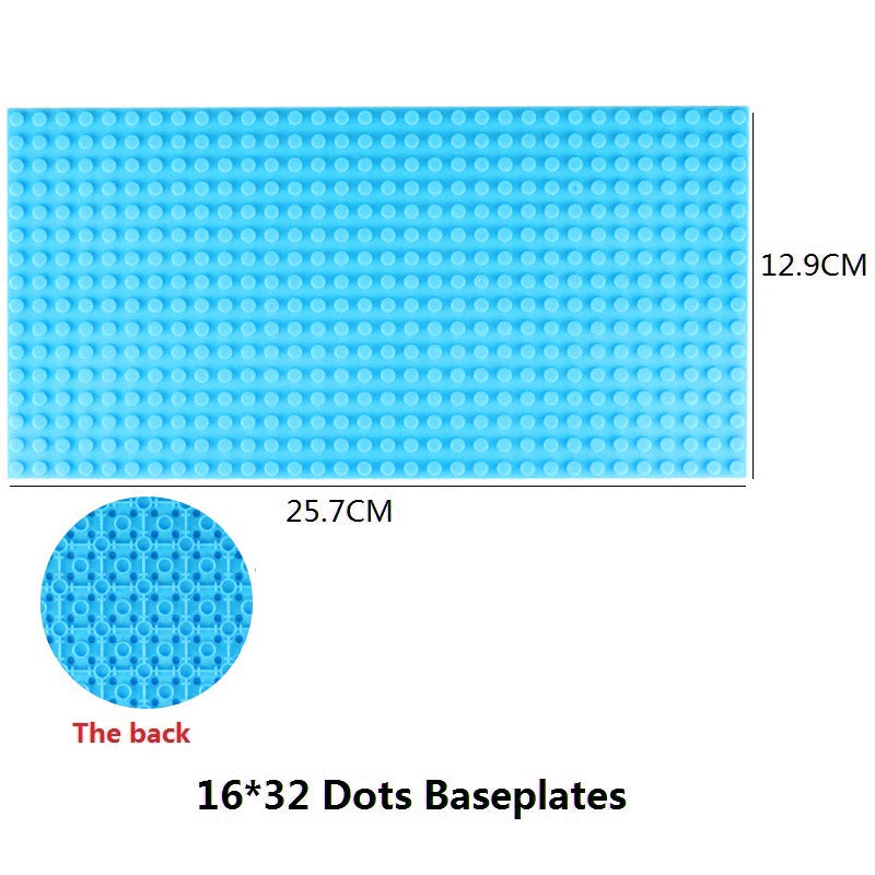 Classic Double Side Base Plate 32*32 16X32 Dots  Building Block Baseplate DIY Plastic Colorful Classic Brick Compatible Kids Toy