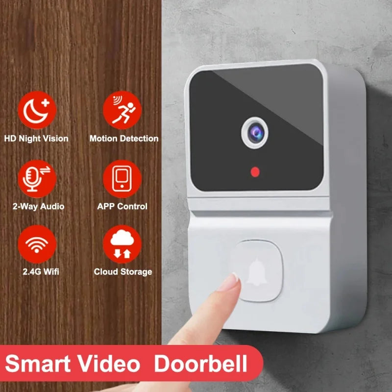 Tuya WiFi Doorbell Camera Video Intercom IR Night Vision Smart Home Security Alarm System 1080P PIR Motion Detection 2-Way Audio