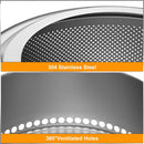The Ember Basin | 19" Smokeless Stainless Steel Outdoor Fire Pit
