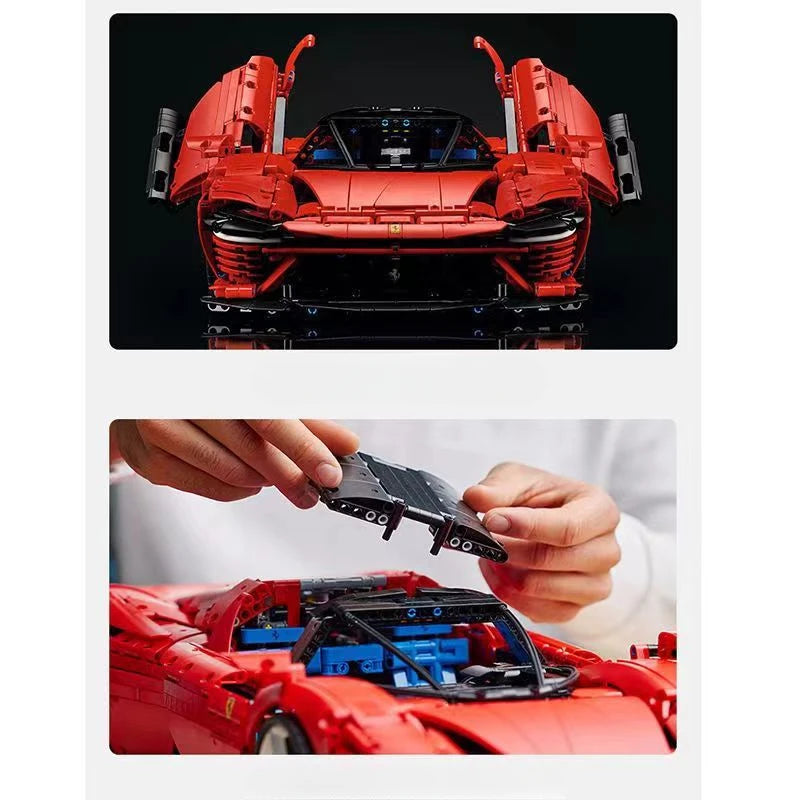 NEW high tech Technical 42143 Ferrari Daytona SP3 Supercar Model Building Block Sport Car Toys For Boys Girls Kids Birthday Gift