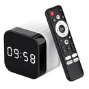 Smart TV Box Android 14.0 WIFI 6 BT 5.X Media Player 8K Alarm Clock Android TV Box with 2.4G Voice Remote Control