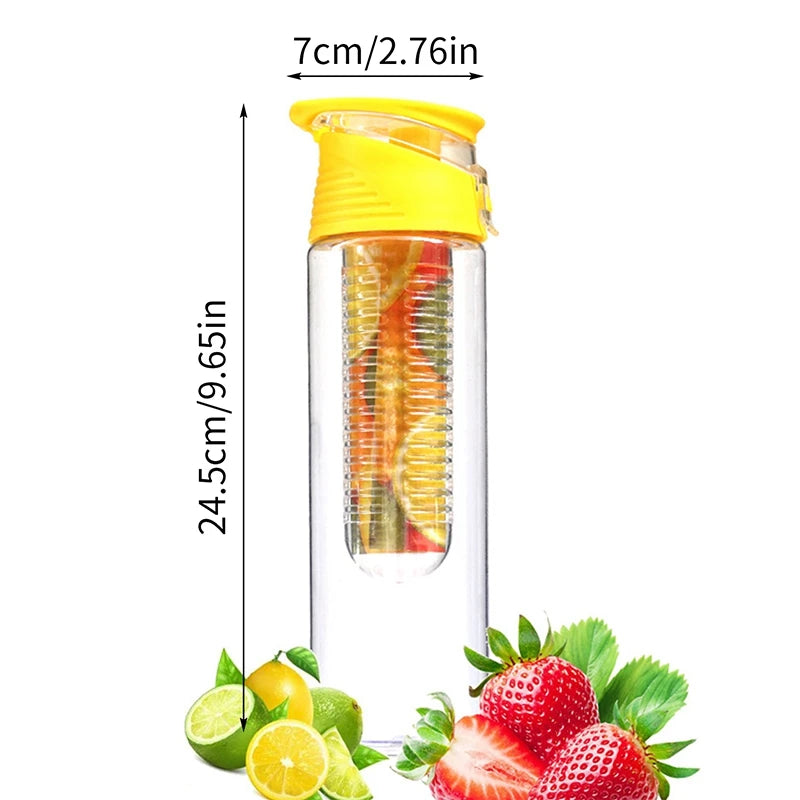 Portable Sport Water Bottles Fruit Infuser Plastic Water Cup Bpa Free 700ml Water Bottles With Filter Juice Shaker Water Cup