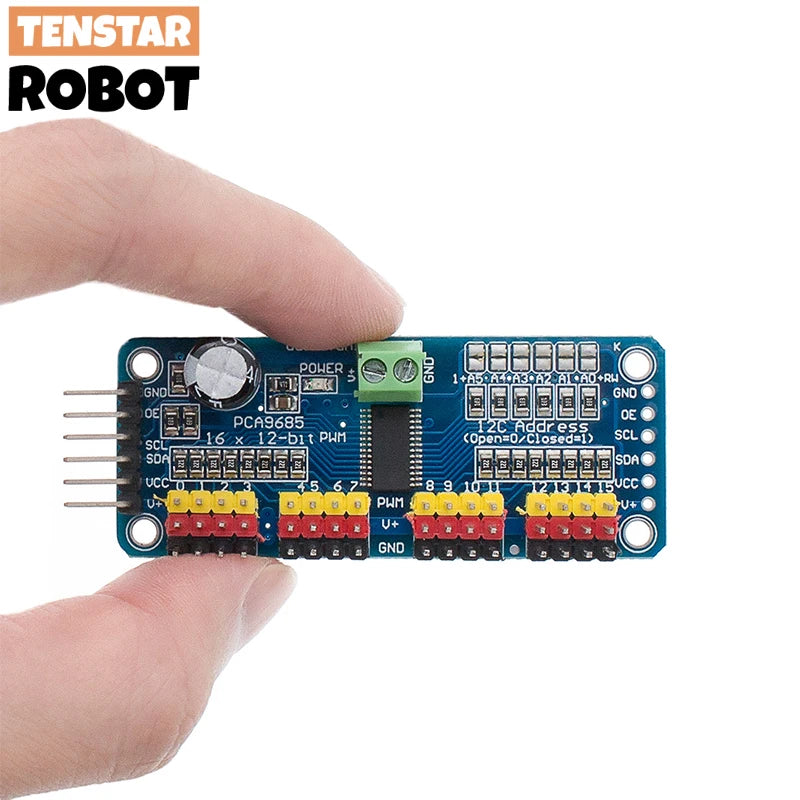 PCA9685PW 16 Channel 12-Bit PWM Servo Shield Driver I2C Interface PCA9685 Module For Raspberry Pi