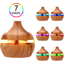 300mL Aroma Essential Oil Diffuser Wood Grain Desktop Air Humidifier Aromatherapy Purifier Mist Maker for Office Home