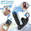 Bluetooth APP Vibrator for Men Thrusting Prostate Massager Gay Anal Vibrator Prostate Stimulator Sex Toy for Couples