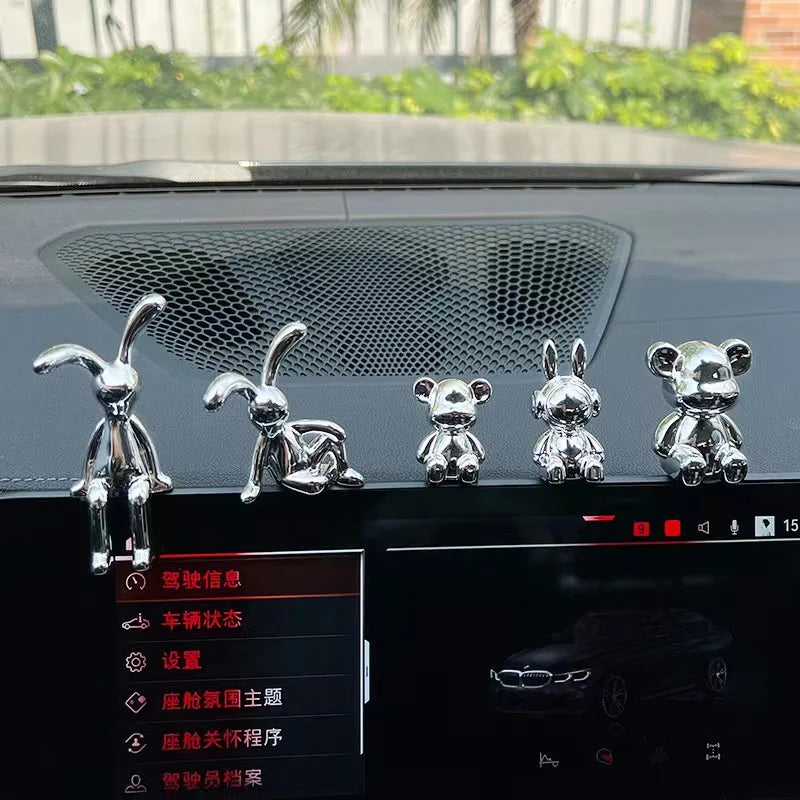 Car interior ornaments animals car center console ornaments room desk bathroom washbasin decoration creative shooting props