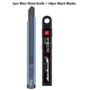 Fizz Metal Utility Knife Blade Paper Cutter Aluminum Alloy Pocket Knifes with Self-Locking Design Stationery Supplies