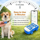 GPS Pet Tracker 4G for Dogs & Cats Built-in SIM with Real-Time Tracking, WiFi Home Positioning, IP67 Waterproof, Plan Required