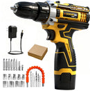 Lithium battery-powered screwdriver, electric screwdriver, electric hand drill, electric impact drill, combo set, home DIY kit