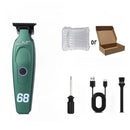 D10 New HJP Professional Men's Barber Shop Hair Salon Hair Clipper Engraving Push Angle DLC Coating 0 Blade High Speed Low Noise