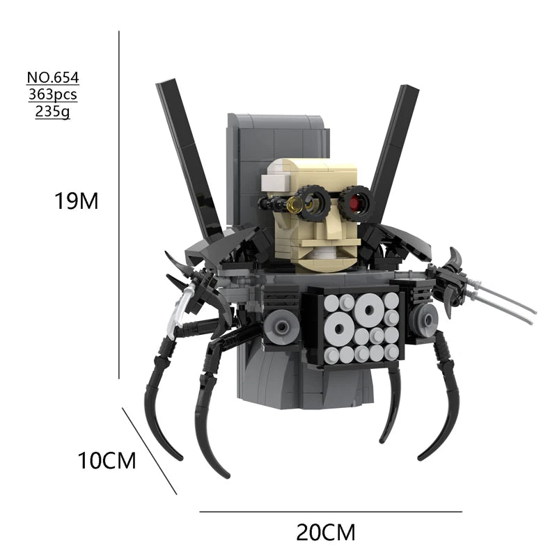 All Moc New Skibidi Toilet The Audio and Camera Titan Man Building Blocks Toys DIY Bricks Toy For Kid Birthday Christmas Gift