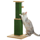 The Tall Timber | 81cm Natural Sisal Cat Scratching Post with Removable Toy