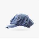 Vintage Washed Denim Newsboy Cap Women Octagonal Hat Spring Autumn Artistic Painter Berets Cap Newsboy Cap