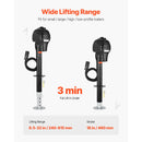 SucceBuy 3500/5000Lbs Electric Trailer Jack RV 12V Tongue Jack with 7-pin Connector & Crank Handle 10"-28.3" Lift for Campers
