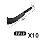 Medieval MOC Weapon Figure Accessories Building Blocks Soldiers Sword Shield Bow Arrow Trident Hammer Axe Spear Brick Kid Toy