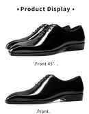 2025 Hanmce New High Quality Men's Dress Suit Cow Genuine Leather Oxfords Shoes With Free Shipping  Hot