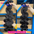 24 26 Inch Human Hair Bundles And Closure Body Wave Bundles With 4x4 Closure Raw Hair Bundles Human Hair 5x5 2x6 HD Lace Closure Brazilian Human Hair Bundles And Weaves Raw Hair Bundles Deals Transparent HD Lace Closure 100%