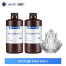 Anycubic High Clear Resin For LCD 3D Printer Resist Yellowing Liquid Bottle Printing Materials For Photon Mono 4K