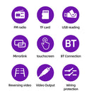 ESSGOO 7 Polegada Automotive Multimedia 1 Din HD Mp5 Player Usb BT TF  Cartão Para Autoradio Universal Reprodutor Multimídia