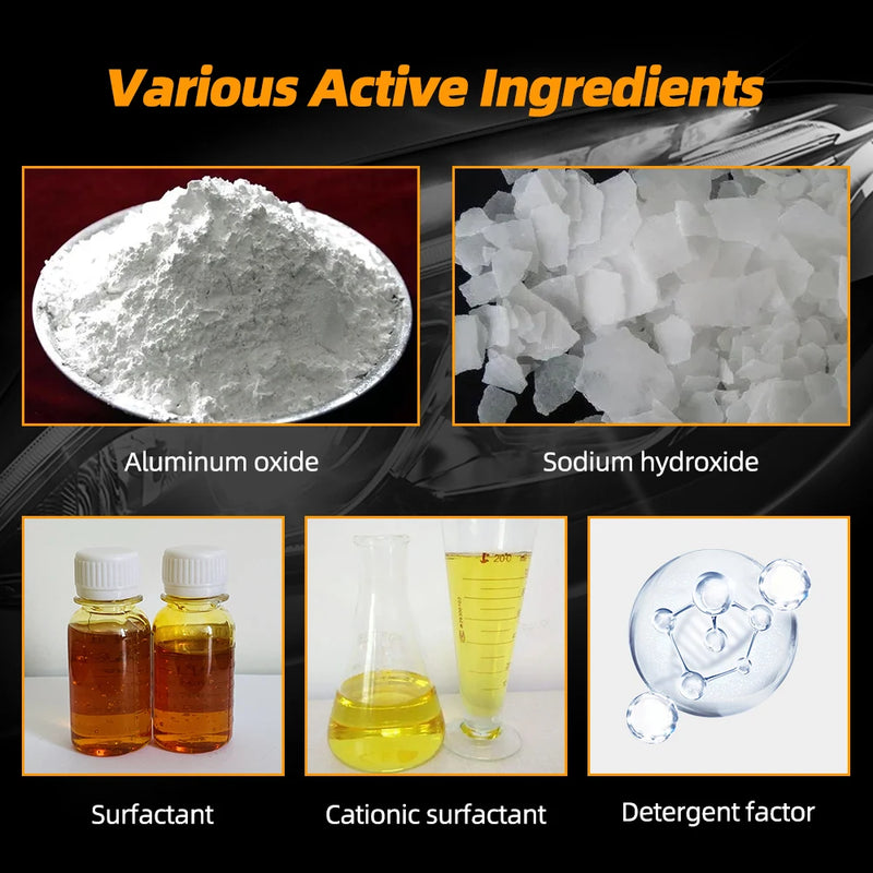 Car Headlight Polishing Agent Scratch Remover Repair Headlight Renewal Polish Liquid Headlight Restoration Kit Auto Accessories