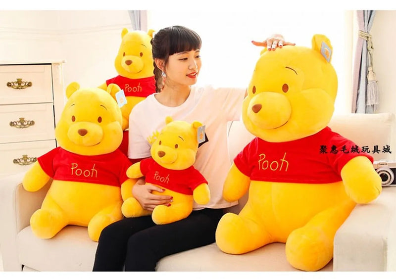 23/35/45/55cm Wholesale Original Disney Winnie The Pooh Plush Cartoon Bear Cute Soft Plush  Birthday Christmas Gift